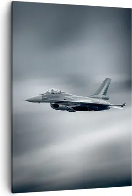 Produktbild von Bild auf Leinwand - Leinwandbild - Einteilig - Flugzeug Himmel Flug - 50x70cm - Wand Bild - Wanddeko - Wandbilder - Leinwanddruck - Wanddekoration - Leinwand bilder - Wandbild - PA50x70-3415