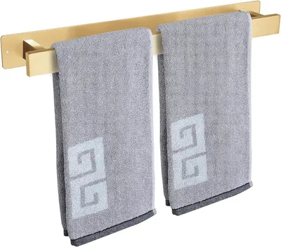 Produktbild von Handtuchhalter & -haken Handtuchhalter, Handtuchhalter, selbstklebend oder mit Schraubmontage, Handtuchhalter aus Edelstahl, wasserdicht und rostfrei,