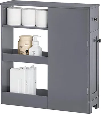 Obrázok produktu pre Úložný vozík Rootz do úzkych priestorov – priestorovo úsporný vozík – štíhly organizér na kolieskach – z MDF – 20 cm x 70 cm x 65 cm