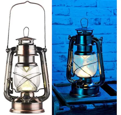 Image de Lampe-tempête LED à intensité variable 200 lm / 3000 K / coloris bronze