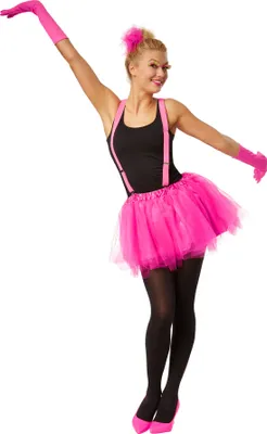 Produktbild von Tutu Tüllrock mit Hosenträger - pink, L/XL