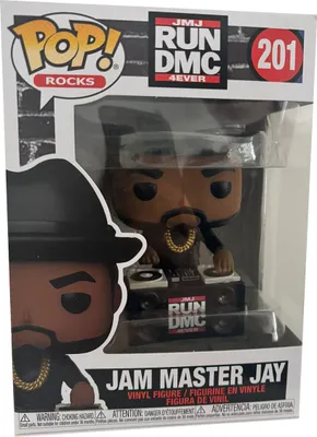 Obrázok produktu pre Funko Pop! Run DMC - Jam Master Jay, vinylová figúrka, zberateľská figúrka, hračka, č. 201