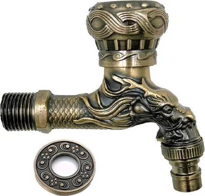 Produktbild von Antikes Messing-Wasserhahn für Garten Nostalgie - Küche Badezimmer Außen