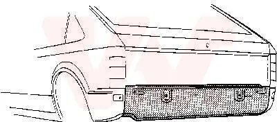 Produktbild von VAN WEZEL Heckwand 3727136 für OPEL KADETT D (31-34, 41-44)