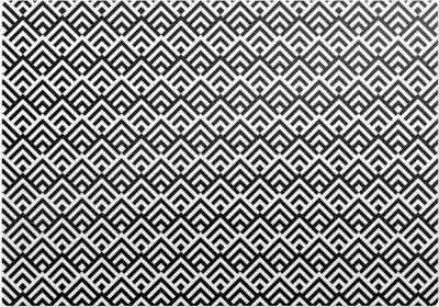 Produktbild von Geometrisches Muster – Bodenschutzmatte – Stuhlunterlage 100x100 cm – Rutschfest – Hartbodenmatte