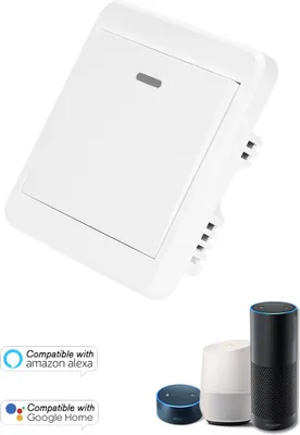 Produktbild von eWeLink WiFi-Tš¹raustrittstaste Drahtloser Ausl?ser Drucktaster fš¹r elektronische Tš¹rverriegelung KEIN COM-Lock Sensorzugriffskontrollsystem Notalarm Ausl?seschalter Telefon APP-Fernbedienung Kompatibel mit Amazon Alexa und Google Home fš¹r die Sprachsteuerung