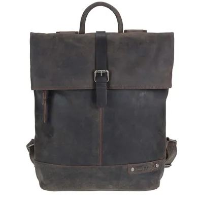 Produktbild von Greenburry Vintage Revival Leder Rucksack braun Backpack Herren Damen Lederrucksack