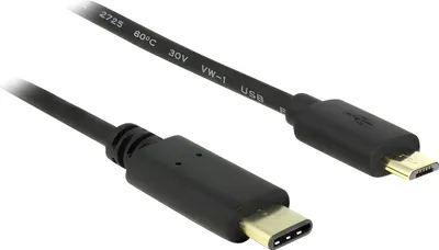 Immagine prodotto di USB Kabel Delock C -> Micro-B St/St 2.00m schwarz