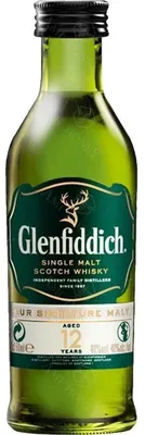 Produktbild von Whisky Glenfiddich 12YO Single Malt 50 ml