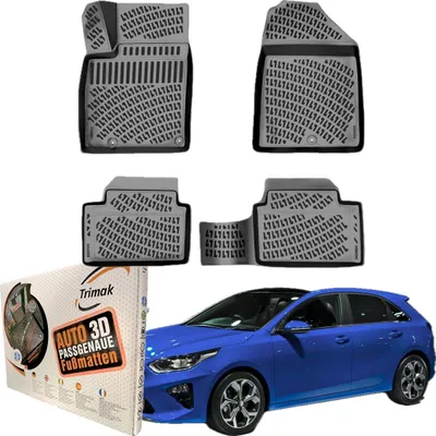 Produktbild von Trimak Autofußmatten kompatibel mit KIA CEED (3.Gen) ab 2018 und XCEED Auto Allwetter Gummimatten
