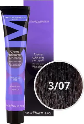 Produktbild von DCM Hair Color Cream Ammonia Free 3-07 Brown 100ml