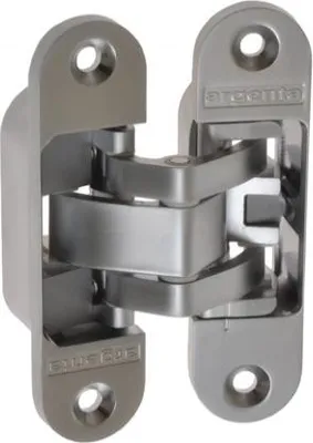Produktbild von ARGENTA Kleines Renson (95x23 mm) unsichtbares Scharnier für Brandschutz-Innentüren, Chrom matt