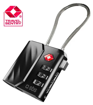 Immagine prodotto di SBS Lucchetto TSA Con Localizzatore Integrato Per Valigie E Borse Compatibile Con Apple Find My