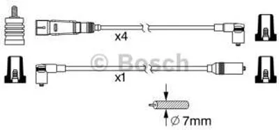 Produktbild von Bosch Zündleitungssatz 0 986 356 342