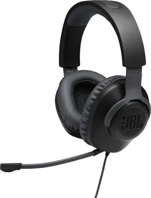 Zdjęcie produktu dla JBL Quantum 100, Przewodowa, Gaming, 20 - 20000 Hz, 220 g, Zestaw słuchawkowy, Czarny