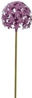 Produktbild von Gartenstecker Metall Allium lila Stecker Garten "ArtFerro" D16cm Blütenkugel
