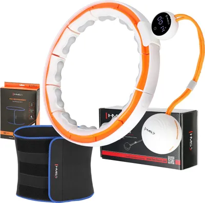 Immagine prodotto di Set Magnetico Hula Hop Bianco/Arancio Hhm21 Con Contatore Hms + Cintura Dimagrante Br1313