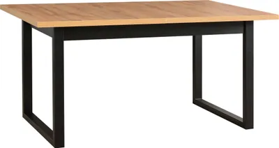 Produktbild von Esstisch Ikon 3 ausziehbar, Schwarz, rechteckig, 140-180x80x78 cm