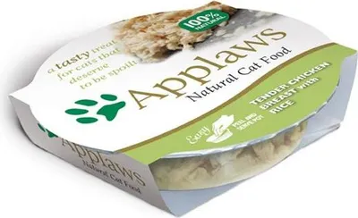 Obrázok produktu pre Applaws Cat Nassfutter Pots Zarte Hühnchenbrust und Reis 60 gx10