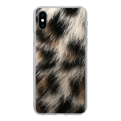 Produktbild von MuchoWow® Handyhülle Schutzhülle Hülle für iPhone Xs Nahaufnahme Pantherdruck Silikon Softcase Handy Hülle - Handytasche