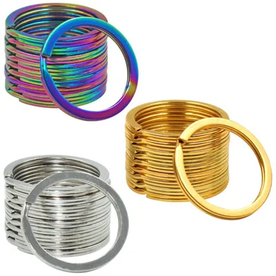 Imagen del producto de Llaveros redondos, 30 unidades, de 30 mm, para llaveros