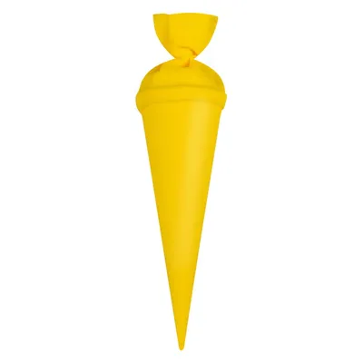 Produktbild von itenga Geschwister - Bastelschultüte 35cm mit Filzverschluss GELB