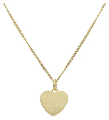 Produktbild von Damen Herz Anhänger 925 Silber, goldplattiert, eismattiert JL20-02-1351 JuwelmaLux