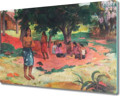 Produktbild von Coloray Schneidebrett Herdabdeckplatte 80x52 cm Kochplattenabdeckung Hackbrett Küchenbrett - Geflüsterte Worte von Gauguin