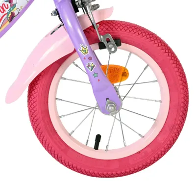 Zdjęcie produktu dla Rower dziecięcy Volare Unicorn - dla dziewczynek - 12 cali - fioletowy - z dwoma hamulcami ręcznymi