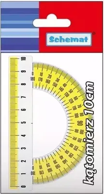 Zdjęcie produktu dla Kątomierz szkolny 10 cm do rysowania