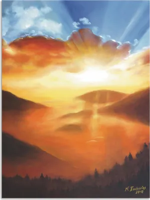 Produktbild von ARTland Wandbild Alu für Innen & Outdoor Erwachen in der Natur Größe: 45x60 cm
