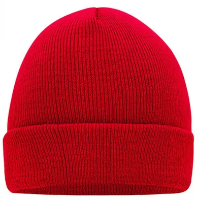 Produktbild von Myrtle Beach MB7500 | Knitted Cap / Doppelt gestrickt - Farbe: Red - Größe: One Size
