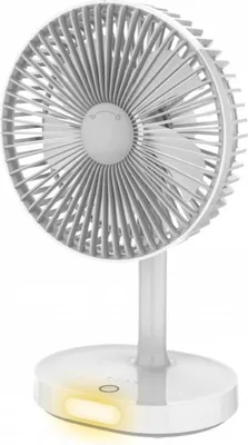 Produktbild von Platinet, Tragbarer Tischventilator mit 3 Stufen, 3000mAh Akku, wiederaufladbar, Weiß