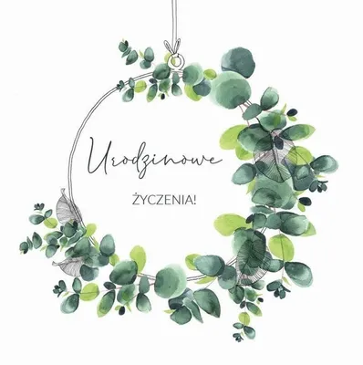 Obrázok produktu pre Karnet Swarovski kwadrat CL4003PO Urodzinowe życzenia!