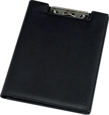 Zdjęcie produktu dla rillstab clipboard folder, DIN A4, imitacja skóry , czarny