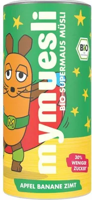 Produktbild von mymuesli Supermaus Müsli Apfel Banane Zimt  340g