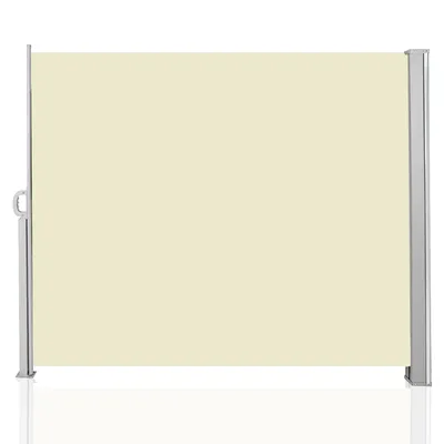 Immagine prodotto di TolleTour tenda laterale 160x300cm schermo privacy estensibile opaco protezione solare tenda da sole balcone terrazza giardino tenda laterale a rullo frangivento beige