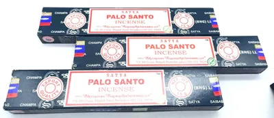 Palo Santo Räucherstäbchen, 3 Packungen à 15g, 45 Stück