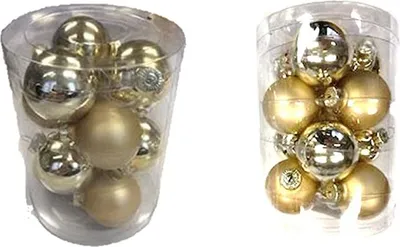 Produktbild von kleine Mini Dekokugeln Weihnachten matt Weihnachtskugeln Weihnachtskugeln Kugeln glänzend glitzernd Gold