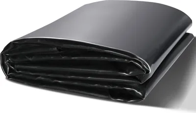 Zdjęcie produktu dla Wykładzina do stawu, 15 x 20 stóp, grubość 45 mil, elastyczny materiał EPDM Pond Skins, łatwa w cięciu podkładka do stawów rybnych lub karpiowych, elementów wodnych, podstawy wodospadu, fontann, ogrodów wodnych, czarna