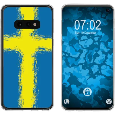 Produktbild von PhoneNatic Case kompatibel mit Samsung Galaxy S10e Silikon-Hülle WM Schweden M12