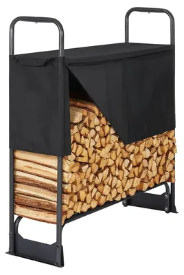 Produktbild von osoltus Kaminholzregal Brennholzregal 132 x 117 cm mit Abdeckung