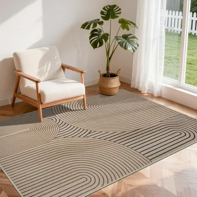 Immagine prodotto di Tappeto di 120x180 cm, antiscivolo, lavabile, ideale per la camera da letto