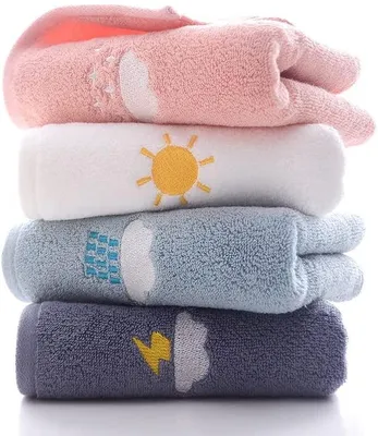 Produktbild von Ultra saugfähige und weiche Baumwoll-Handtücher (4er-Pack, 35,5 x 74 cm) für Hände, Gesicht, Fitnessstudio und Spa (4er-Pack Handtuchset)