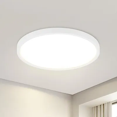 Immagine prodotto di ZMH Lampada da soffitto a LED bianca piatta 22 cm bianco caldo 15 W Illuminazione da soffitto per  camera da letto, cucina, corridoio