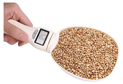 Image de Balance de précision pour cuillères - Balance numérique pour mesurer les ingrédients - Pesée précise - Cuillère amovible - Capacité : 800g / Précision : 1g - Couleur : Blanc
