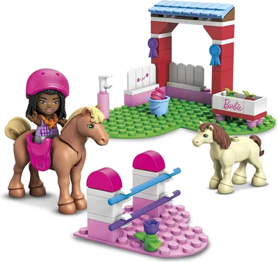 Produktbild von Mega Barbie Pferd Baukasten - 73 Bausteine