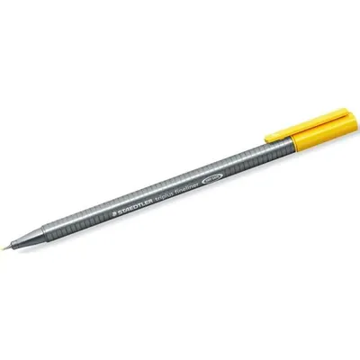 Zdjęcie produktu dla Staedtler triplus 334, Żółty, Drobny, Szary, Żółty, Trójkąt, Atrament na bazie wody, Metal