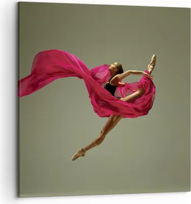 Produktbild von Bild auf Leinwand - Leinwandbild - Einteilig - Tänzer Ballett Künstler - 50x50cm - Wand Bild - Wanddeko - Wandbilder - Leinwanddruck - Bilder - Wanddekoration - Leinwand bilder - AC50x50-5037