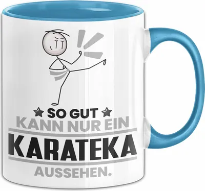 Produktbild von Karateka Geschenk Tasse So Gut Kann Nur Ein Karateka Aussehen Geschenkidee Kaffee-Becher (Blau)